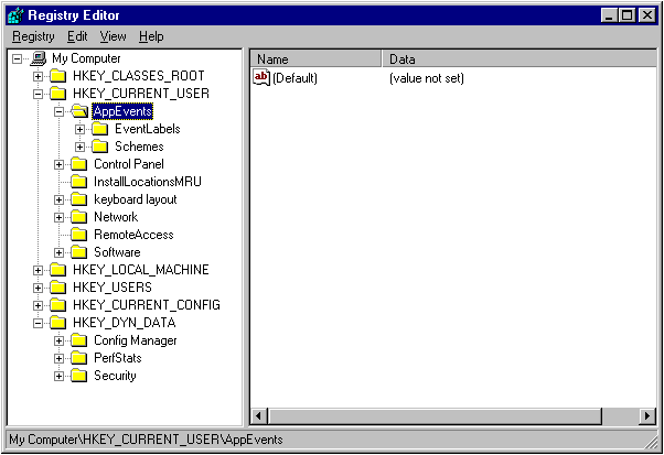 файл реестра windows