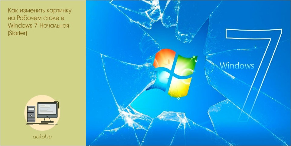 изменить, картинку, рабочем, столе, windows