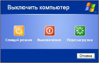 Включение спящего режима
