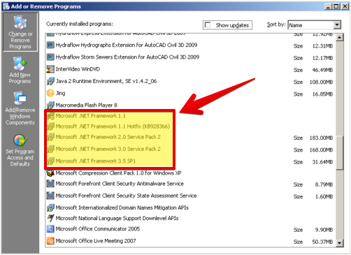 Несколько программ net_framework_on_pc