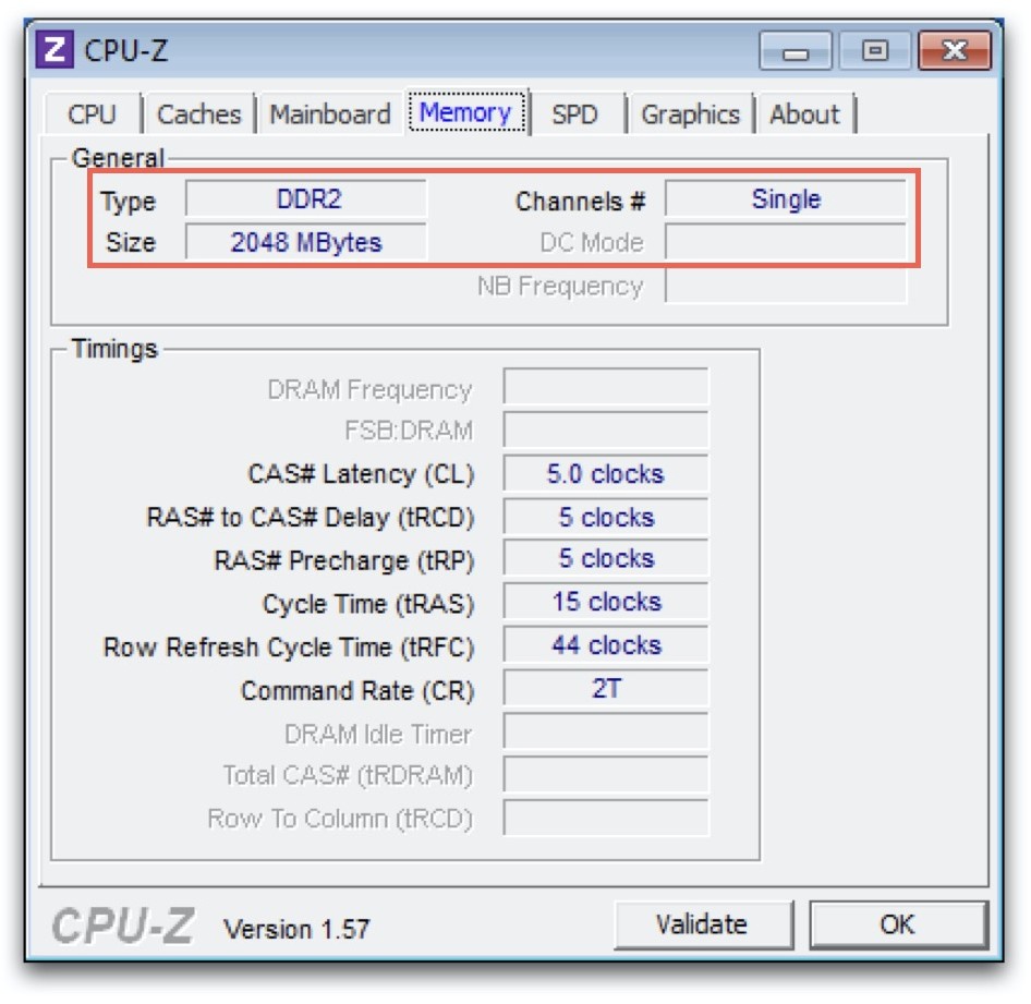 CPU-Z Memory