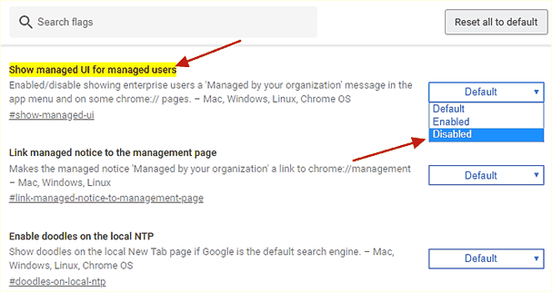 отключение сообщений в google chrome