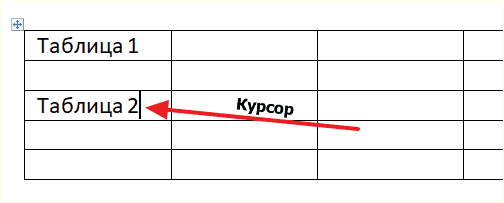 установка курсора