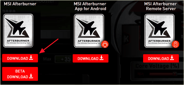 загрузка MSI Afterburner
