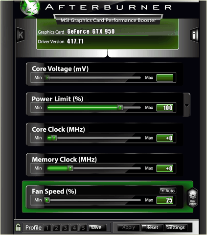 программа MSI Afterburner