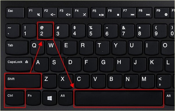 Комбинация клавиш Ctrl-Shift-2