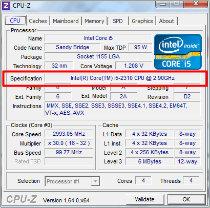 программа CPU-Z
