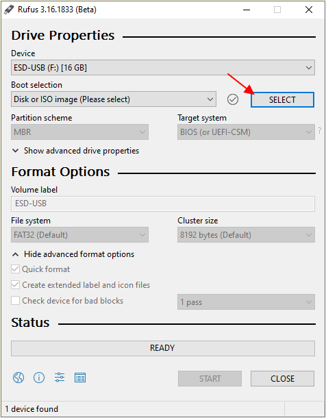 выбрать ISO-образ с Windows 11