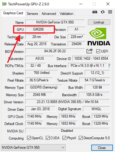 название GPU в GPU-Z название GPU в GPU-Z