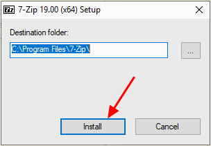 установка архиватора 7zip