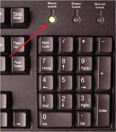 индикатор Num Lock