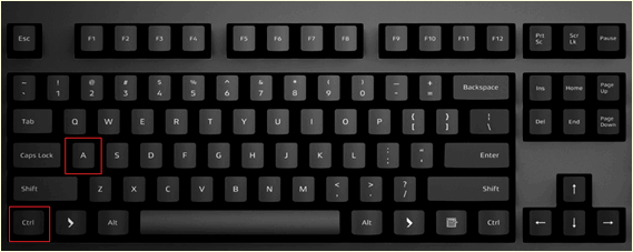 CTRL-A на клавиатуре