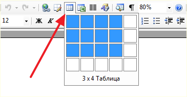 быстрая вставка таблицы быстрая вставка таблицы
