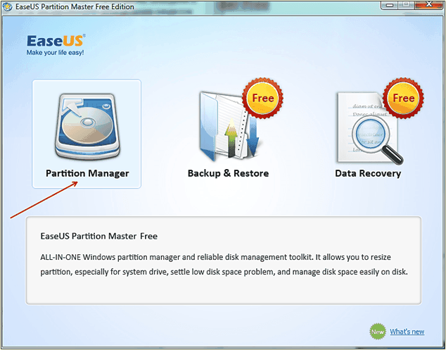 программа EaseUS Partition Master Free