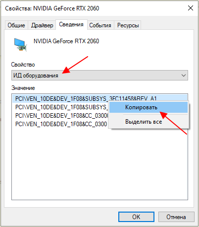 ИД оборудования