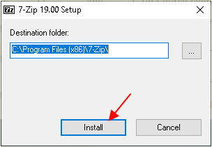 нажмите на кнопку Install