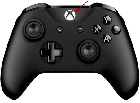 Включите геймпад Xbox One