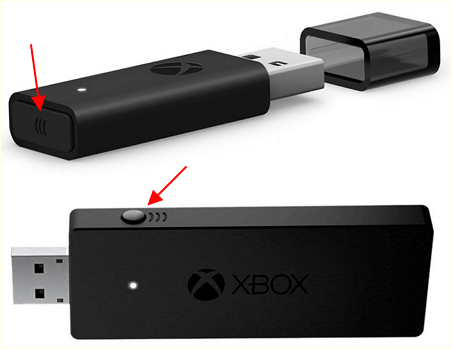 кнопка на Xbox адаптере
